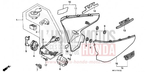 COUVERCLE LATERAL VT600CN de 1992